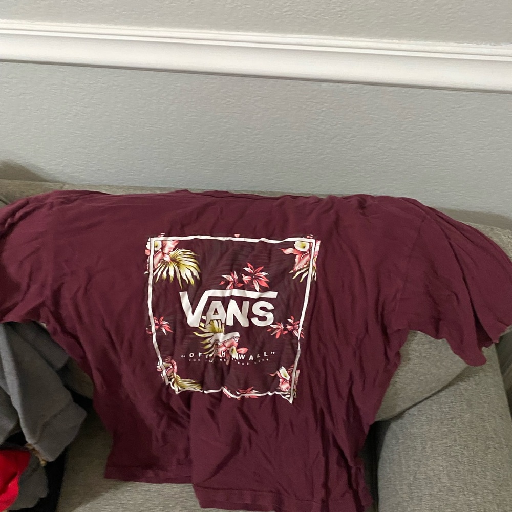 maroon vans tshirt